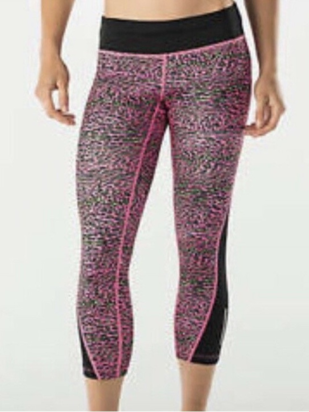Nike Dry-Fit cropped Pink and Black Animal Print Workout Tights